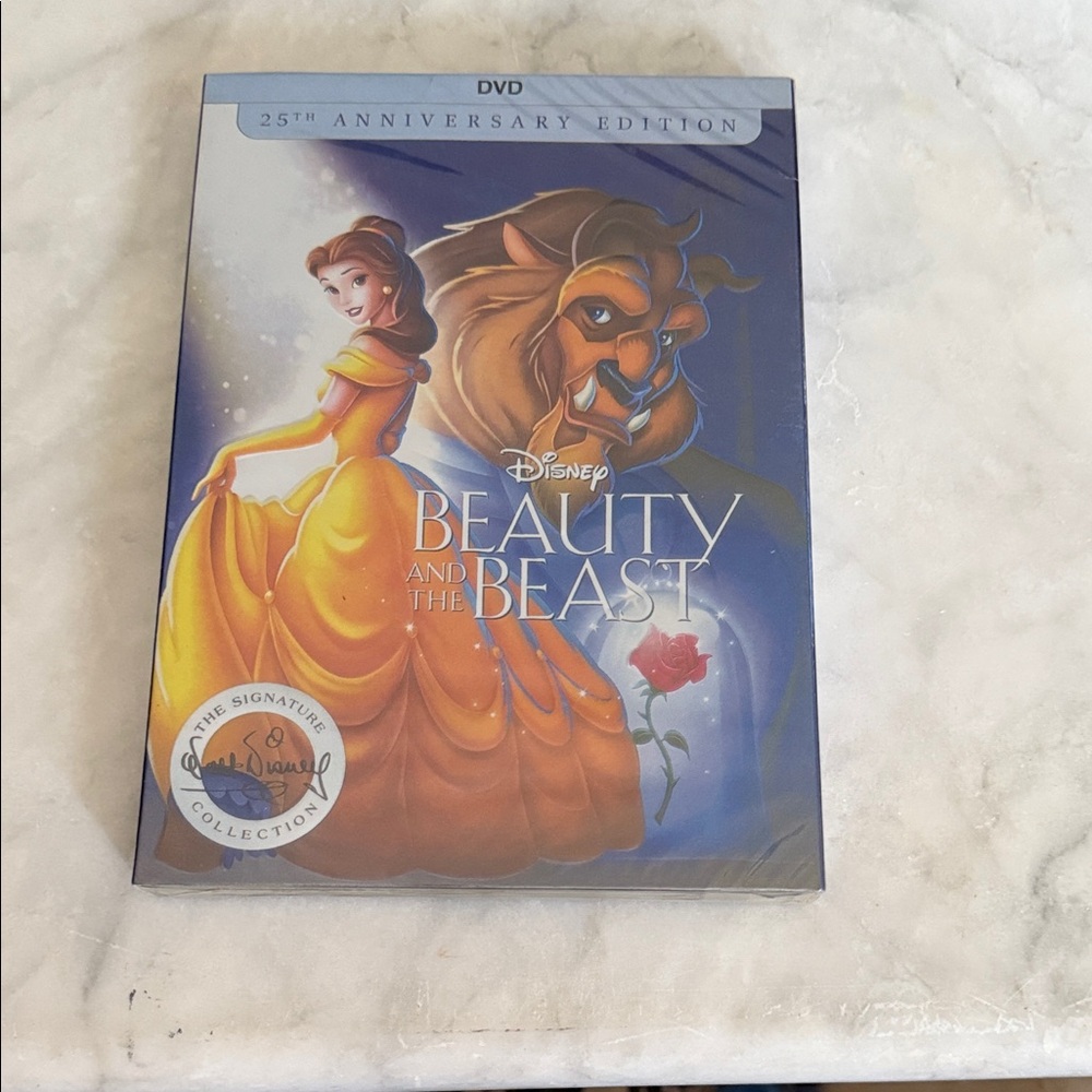 Disney Beauty and the Beast 25th Anniversary Edition - Blue and Yellow Cover
